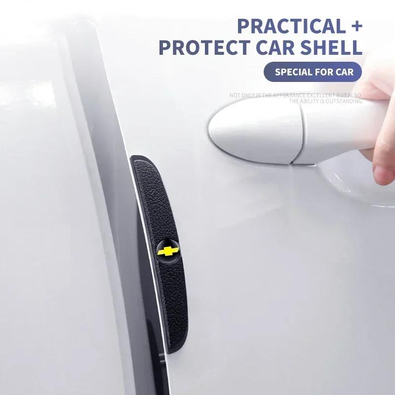 4Pcs Car Door Bumper Rubber Anti-collision Stickers For Chevrolet Silverado Impala Malibu Equinox Cruze Camaro Cavalier Blazer