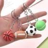 Sports-Themed Keychain: Football, Basketball, Tennis, Rugby Bag Pendant – A Creative and Fun Gift