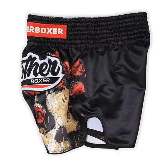 Skull Rose Flower Muay Thai MMA UFC Martial Arts Shorts Pants Kickboxing Boxing Fight Unisex Men Women Kid Quick Dry Print Elastic Polyester Training