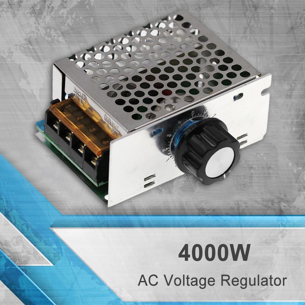 UK AC 220V 4000W Электрический регулятор напряжения Многоразовый контроллер Модуль для дома