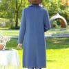 Middle Age Women's Wool & Blends Coats Winter Women's Jackets Elegant Loose Long Outerwears