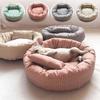 OUZEY Round Pet Cat Bed Comfortable Sleeping Dog Bed Soft Warm Pet Sofa Bed Washable Puppy Kitten Cushion Blankets Pet Products
