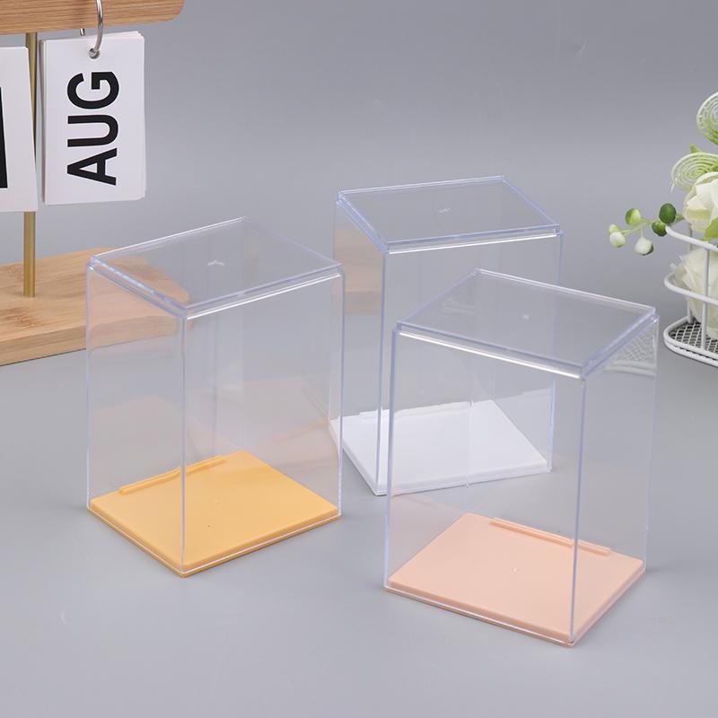 1 Piece Transparent Display Showcase High Quality Acrylic Storage Box Dustproof Thickened Doll Display Box For Home