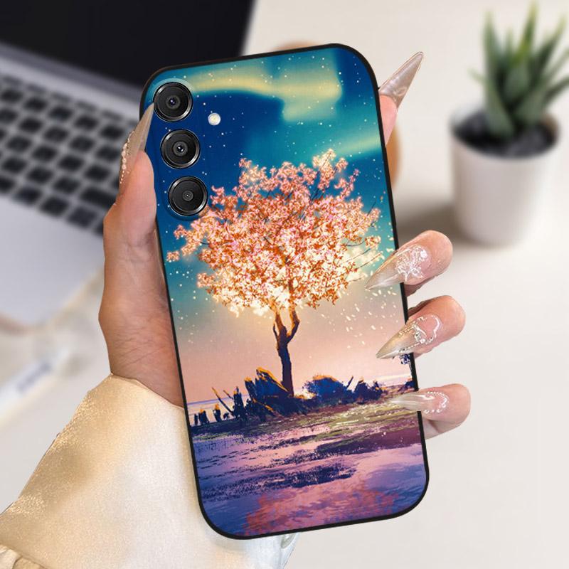 Чехол-бампер для Samsung Galaxy A17, мягкий силикон + ТПУ, противоударный, для GalaxyA17 5G, защитный корпус телефона, A 17, мультяшный, Capa