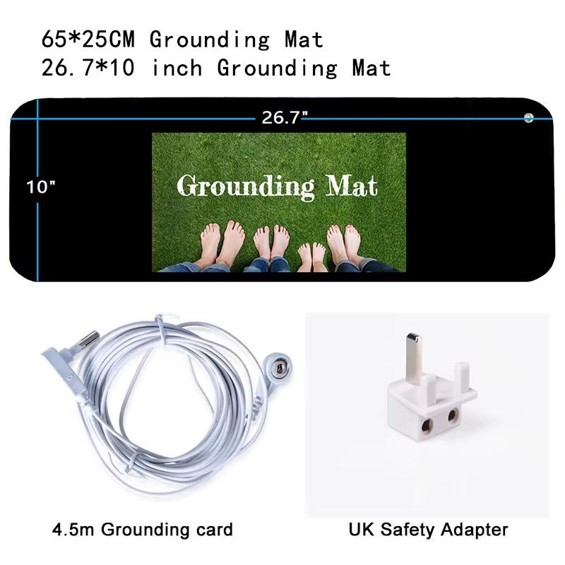 68x25cm Earthing Universal Grounding Mat Grounding Pad Kit Fatigue EMF Stress Therapy Improve Sleep Help with Anxiety for Health