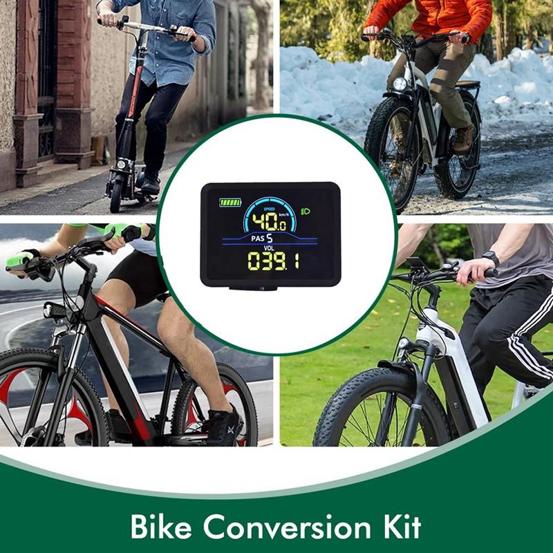 A16P-P5C Электрический велосипед ЖК-дисплей Измеритель 24В-60В Ebike Интеллектуальный дисплей IP67 UART Цветной ЖК-дисплей Измеритель
