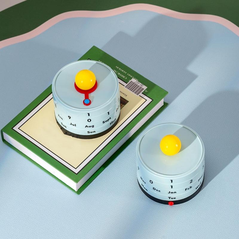 High Aesthetic Rotating Perpetuals Calendar Desk Accessories Ideal For Women Creative Homes Lover Creative Individuals