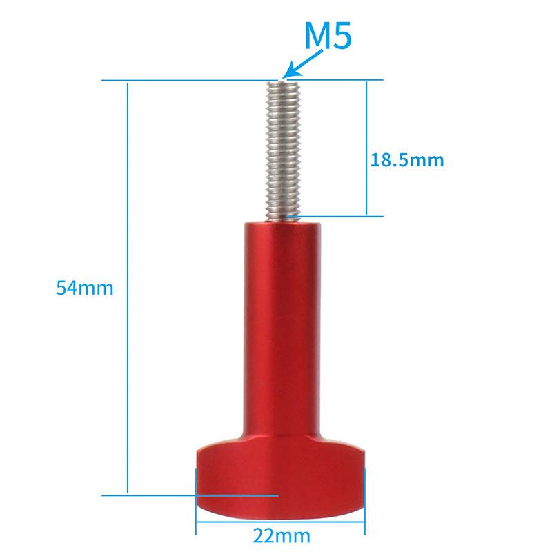 For Gopro 13 Accessories Aluminum Screw CNC Alloy T Head Thumb M5 Knob Stainless Bolt For Go Pro 12 11 DJI OSMO Action 4 Camera