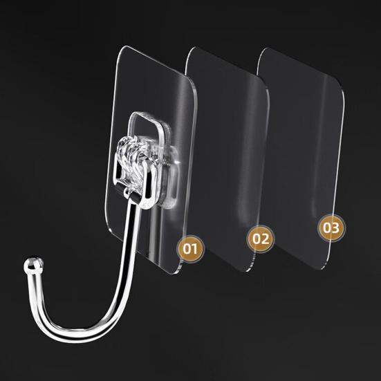 20 шт. Настенные крючки Вешалки для полотенец Сильные несущие водонепроницаемые