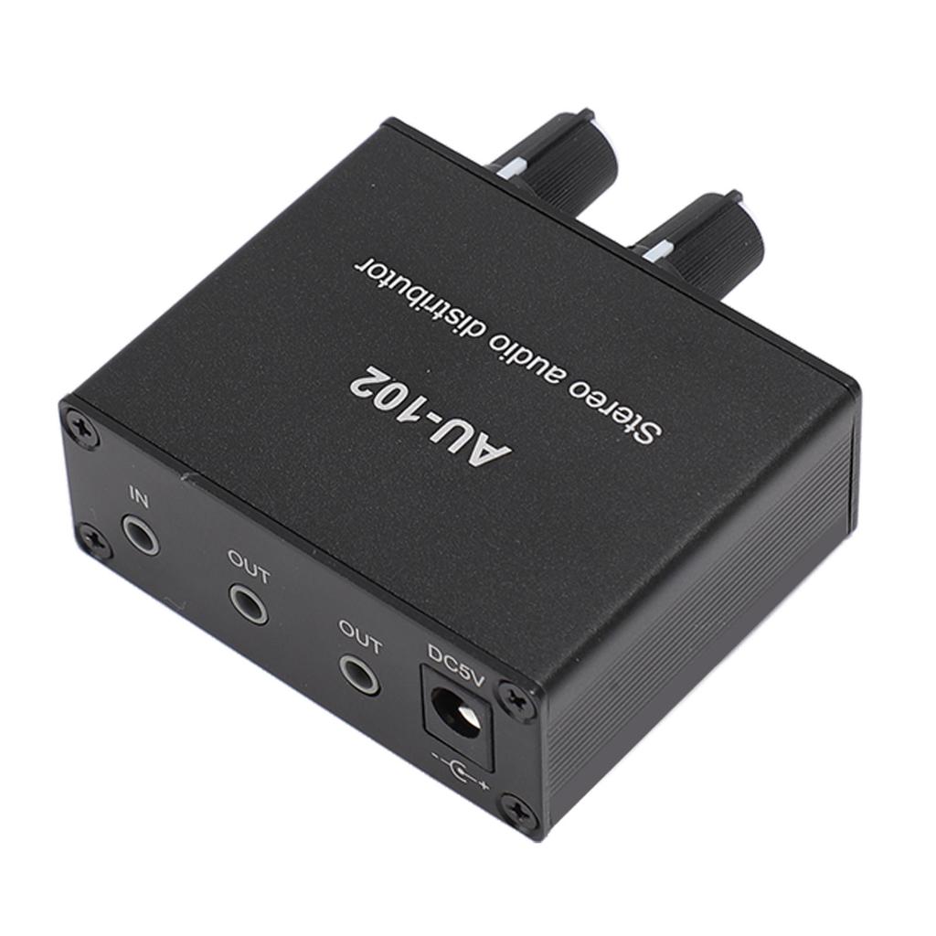 2-канальный усилитель звука 1 вход 2 выхода 3,5 мм независимое управление стереораспределитель звука предусилитель звука