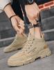 Shoes Man High Top Boots Comfort Botas Outdoor Fashion Desert Shoes Men's Platform Work Boot Wear-resistant Hiking Boot