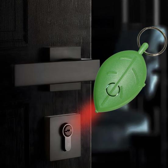 2 шт., водонепроницаемый беспроводной свисток в форме листа, пульт дистанционного управления, мигающий трекер ключей, портативный локатор ключей, брелок, устройство против потери ключей