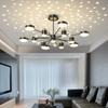 Living Room Chandelier Projection Star Chandelier Simple Modern LED Netflix Restaurant Bedroom Light