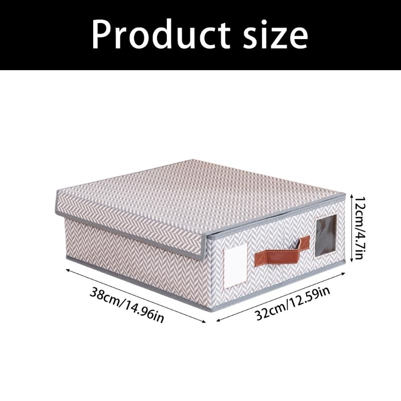 Дышащий Нетканый Материал Контейнер для Постельного Белья Органайзер для Постельного Белья С Пылезащитной Крышкой И Прозрачным Окном