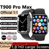 1pc T900 Pro Max, Tracker for Health, Fitness, Running, Sleep Cycles, Monitor Heart Rate/Blood Oxygen. 1.77 Inch HD Screen