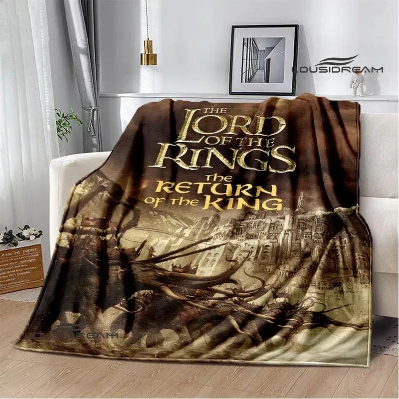 Одеяло с принтом Властелин колец Теплые фланелевые одеяла Мягкое и удобное Домашнее дорожное одеяло подкладки для кровати Подарок на день рождения