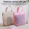 Storage Bag Portable Mesh Shower Caddy Large Capacity Zipper Closure Portable Toiletry Caddy Quick Dry Nylon Shower Bag