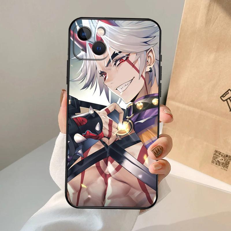 Чехол для телефона Genshin Impact Аратаки Итто Для iPhone 17 Air 16 15 14 11 12 13 Pro Max 12 13 mini 15 16 Plus 16e Защитный чехол Coque