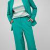 Широкие зеленые плиссированные брюки vikamma noos alhambra Женский