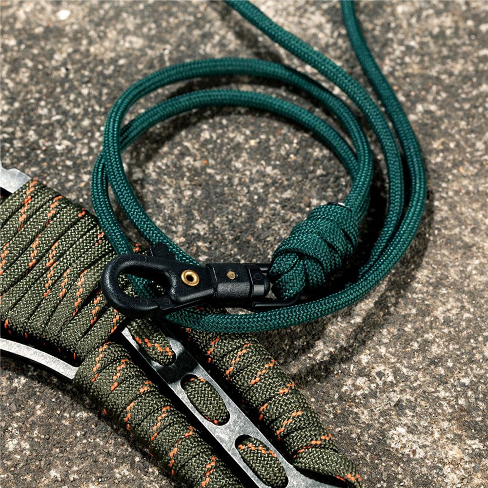 Handmade 7-core Umbrella Rope High Strength Camping Hiking Lanyard Keychain Paracord Key Ring