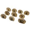 1-10 Wooden Table Number Rustic Party Wedding Decoration Number Blocks for Wedding Reception and