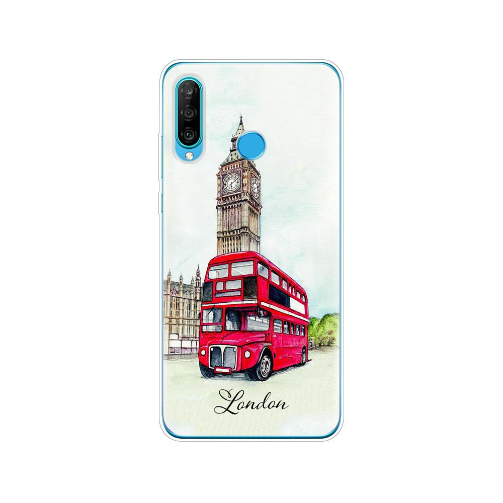 Чехол для HONOR 20 lite view 30 v 30 pro plus Чехол для huawei honor 20S 9A 9C 9S 9X Premium 7s 8a Чехол London big ben Bus