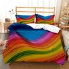 Комплект постельного белья из полиэстера с цифровой печатью «Радуга» для мальчиков и девочек, комплект постельного белья для подростков, комплект постельного белья с изысканной печатью