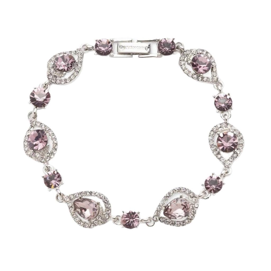 Gvc Jijia High-quality Pear-shaped Edge Bracelet Super Flash Hollow Water Drop Crystal Inlaid Jewelry for Girlfriend Gift