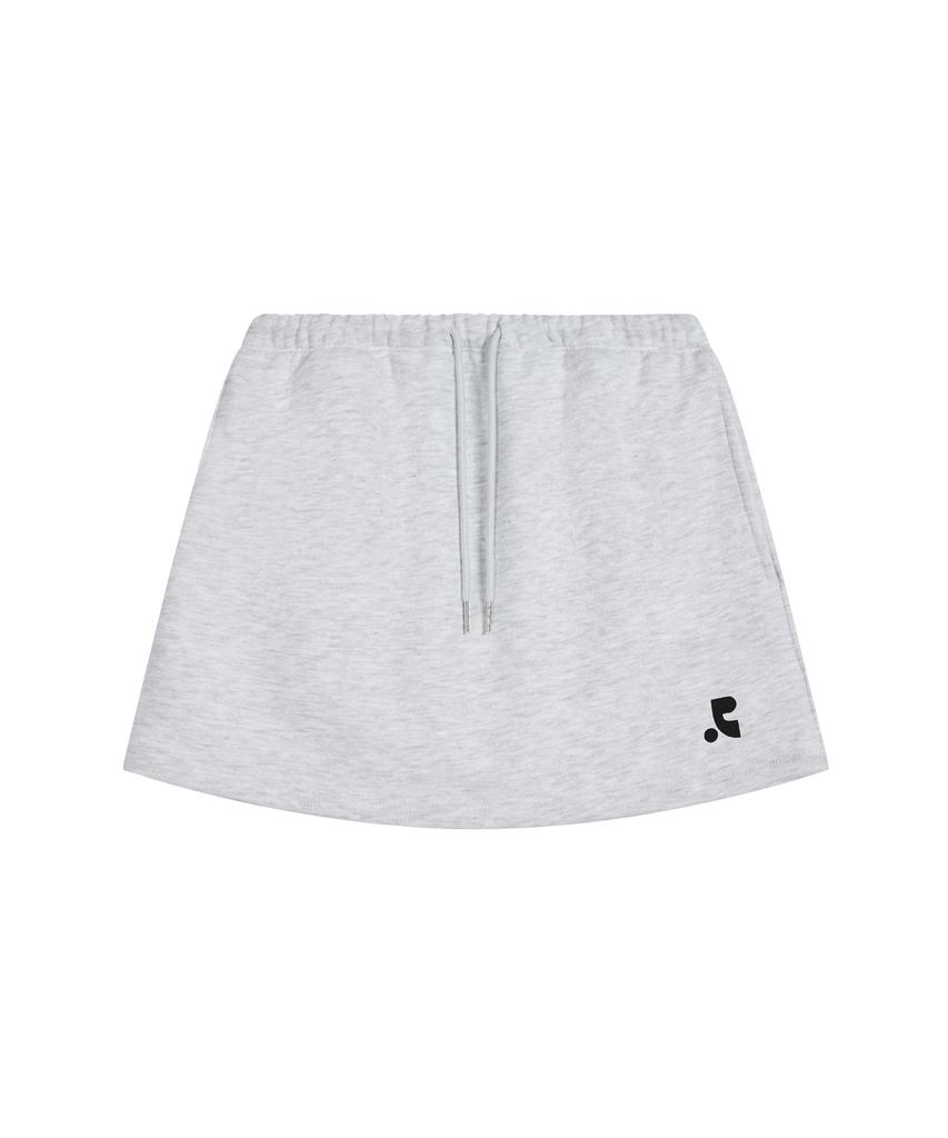 Rest And Recreation Sweat Mini Skort - Light Gray
