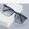 Trendy Men's Anti-UV Metal Square Frame Sunglasses for Driving
