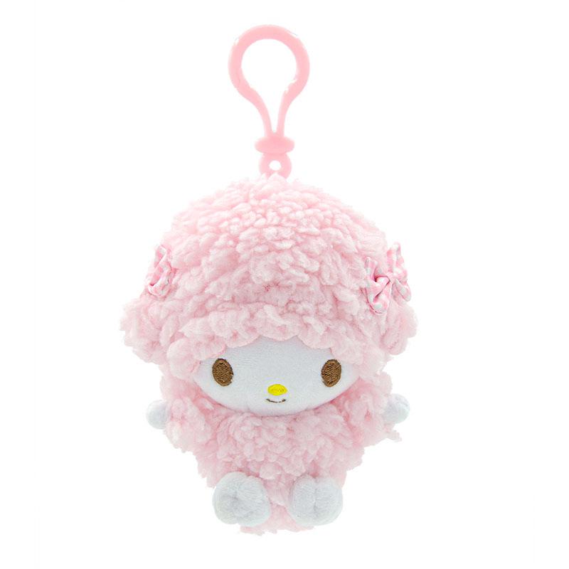 Кошелек для монет Sanrio Little Sheep Strawberry Piano с бантом и шармом-подвеской в виде крема.