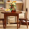 1/12 Miniature Furniture Wood Table and Chair Set for Dollhouse Dining Room Scene Display Craft Model Project Setting