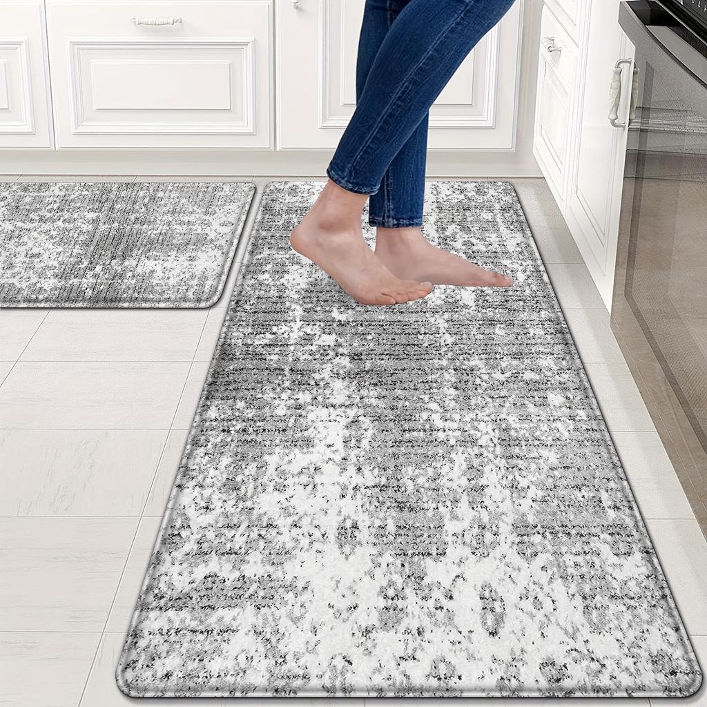 1 шт., коврик для бега в скандинавском стиле, кухонный коврик, мягкий утолщенный кухонный коврик, водонепроницаемый, нескользящий, маслостойкий, напольный коврик, коврик для бега