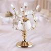 , Pillar Stand Gift Metal Centerpieces Ornaments for Wedding Dinner Anniversary Living Room