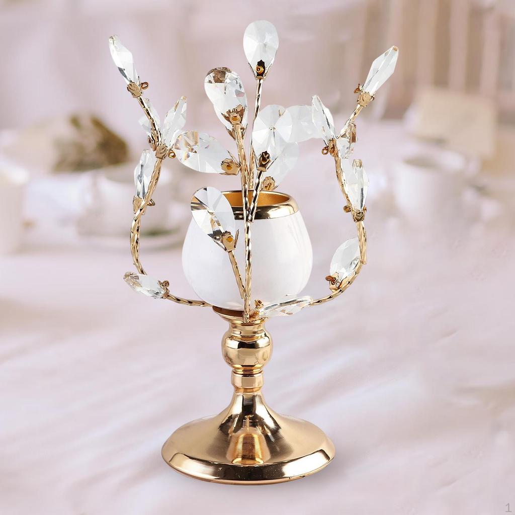 , Pillar Stand Gift Metal Centerpieces Ornaments for Wedding Dinner Anniversary Living Room