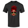 Juneteenth African Woman Sunglasses Flag T-shirt Juneteenth Shirts