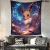 Pikachu Eevee Tapestry Wall Tapestry Fashion Print Background Cloth Wall Covering Decoration Homestay Soft Decoration Tapestry
