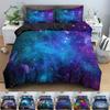 Galaxy Space Bedding Set 3D Universe Duvet Cover Psychedelic Quilt Cover With Zipper Queen Double Comforter Sets Kids Gifts