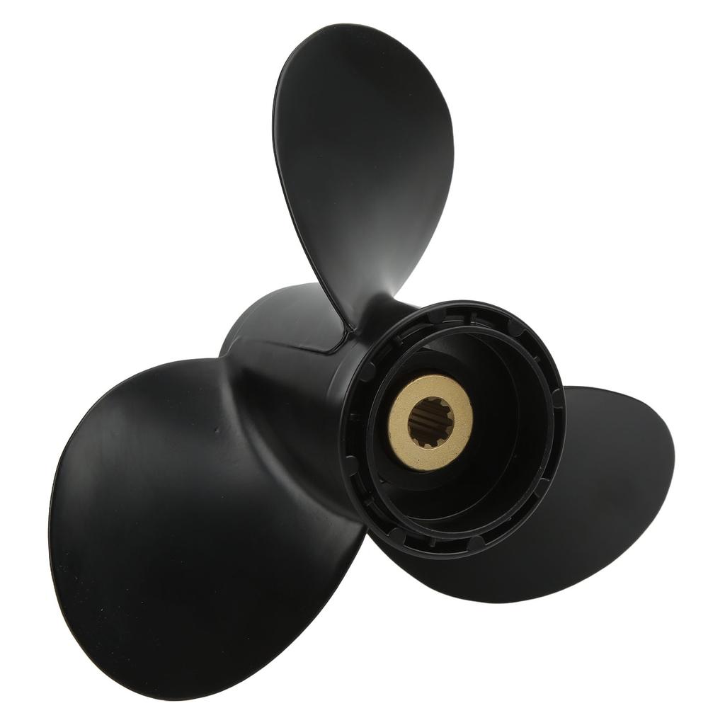 3-лопастной морской пропеллер из алюминиевого сплава 58100‑89L50‑019 Высокопрочный 10 шлицевых зубьев Замена для подвесных моторов