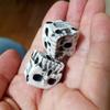 White Skull Bone Dice Six Sided Skeleton Dice Club Pub Party Game Toy Resin Dice For Children Adults
