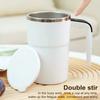 Automatic Stirring Coffee Mug with Lid Electric Self-Mixing Cup 380ml Portable Protein Powder Shaker for Office Car Home Gym