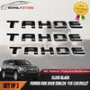 Для 07-18 Chevrolet Tahoe Глянцево-черные Буквенные Эмблемы Наклейки на Дверь Шильдик Задняя Дверь