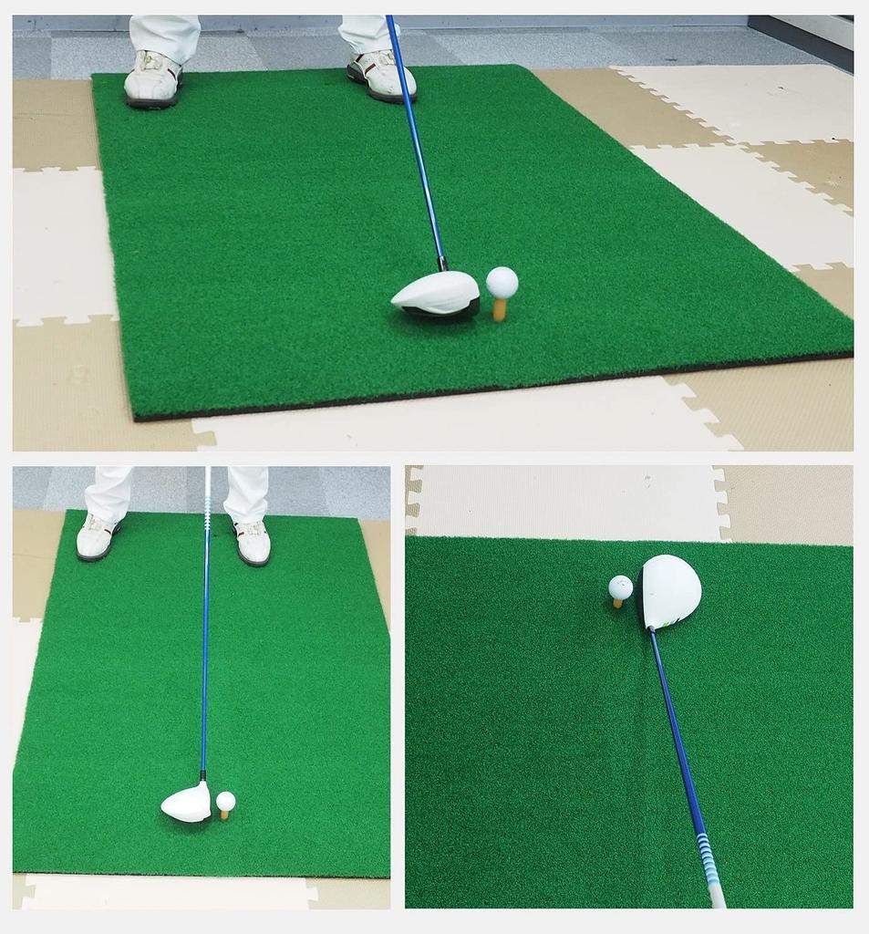 Large Golf 150cm X Golf Practice Mat with Two Rubber Tees for Swing Practice Mat, 100cm,