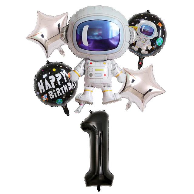 32-дюймовый воздушный шар в космическом пространстве для вечеринки с астронавтом, воздушные шары из фольги-ракеты, тематическая вечеринка для мальчиков и детей, декор для дня рождения, гелиевые шары