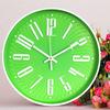 Living Room Wall Clock Quartz Clock 3D Three-dimensional Digital Scale Plastic Wall Clock European Silent Wall Clock 12 Inches 30CM