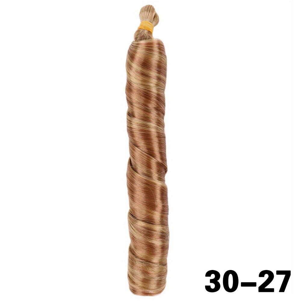 MISS WIG Synthetic French Curly Braiding Hair Extensions Long Loose Braiding Curly Spiral Hair For Women Cosplay Wear