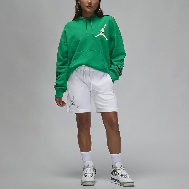 (WMNS) Air Jordan Brooklyn Fleece Shorts 'White' Women's DZ3388-100
