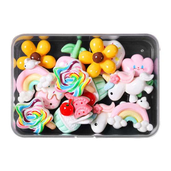 1 Set 3D Nail Art Charm Assorted Mini Acrylic Nail Design Jewelry Resin Charm DIY Crafts Nail Decoration Accessories