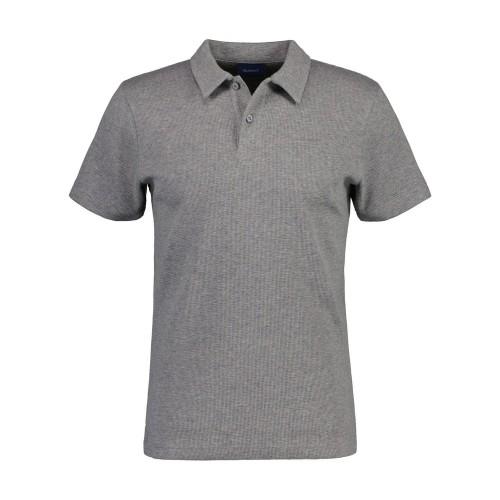 Gant Mens Textured Waffle Pique Polo Shirt