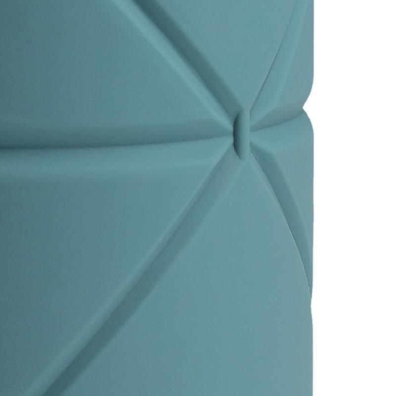 Креативная силиконовая складная чашка с соломой, чайник для занятий спортом на открытом воздухе, подарок, портативная телескопическая чашка для велоспорта, новинка